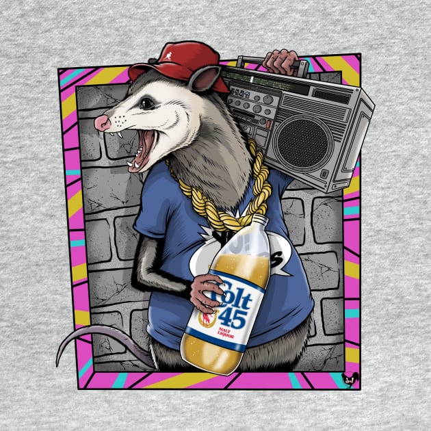 Hip Hopossum by davemyersillustration